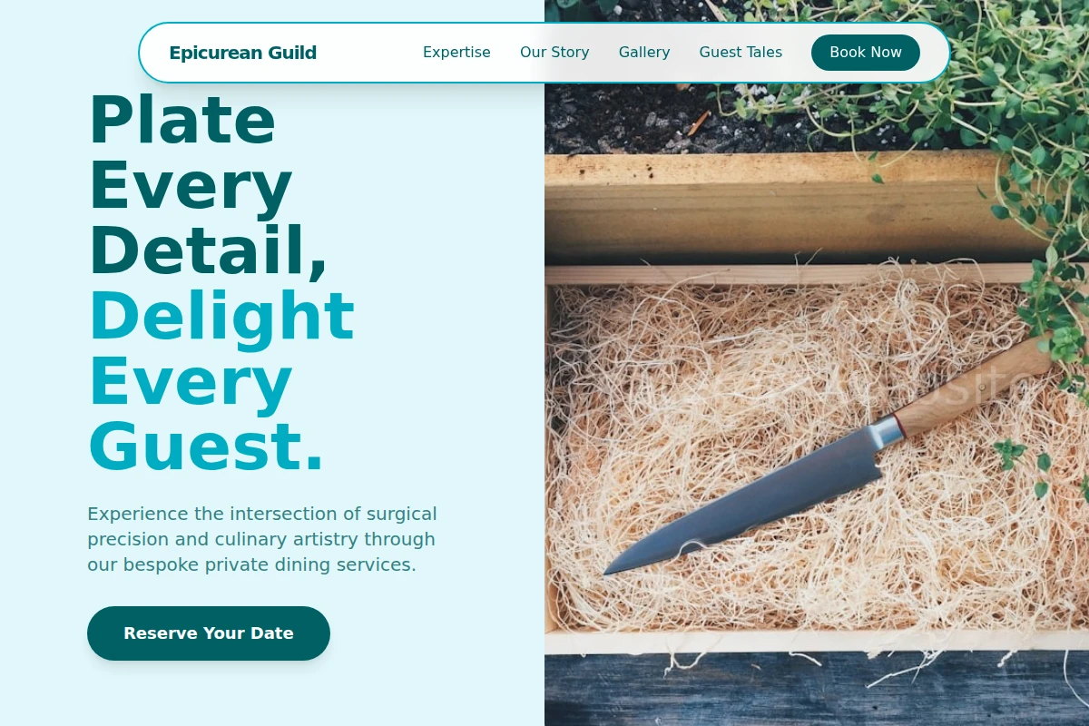 Plated-service Chef Knife