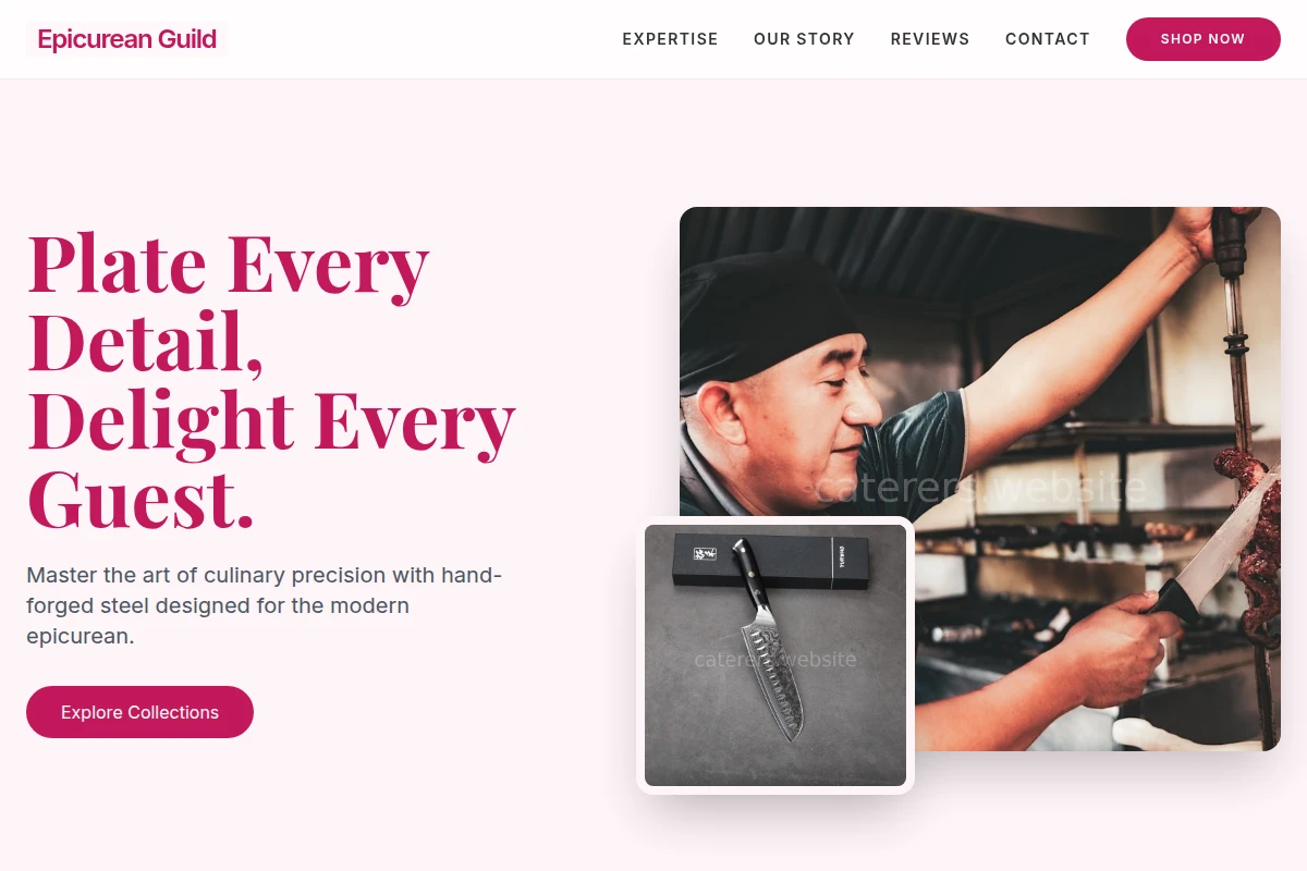 Napkin Chef Knife