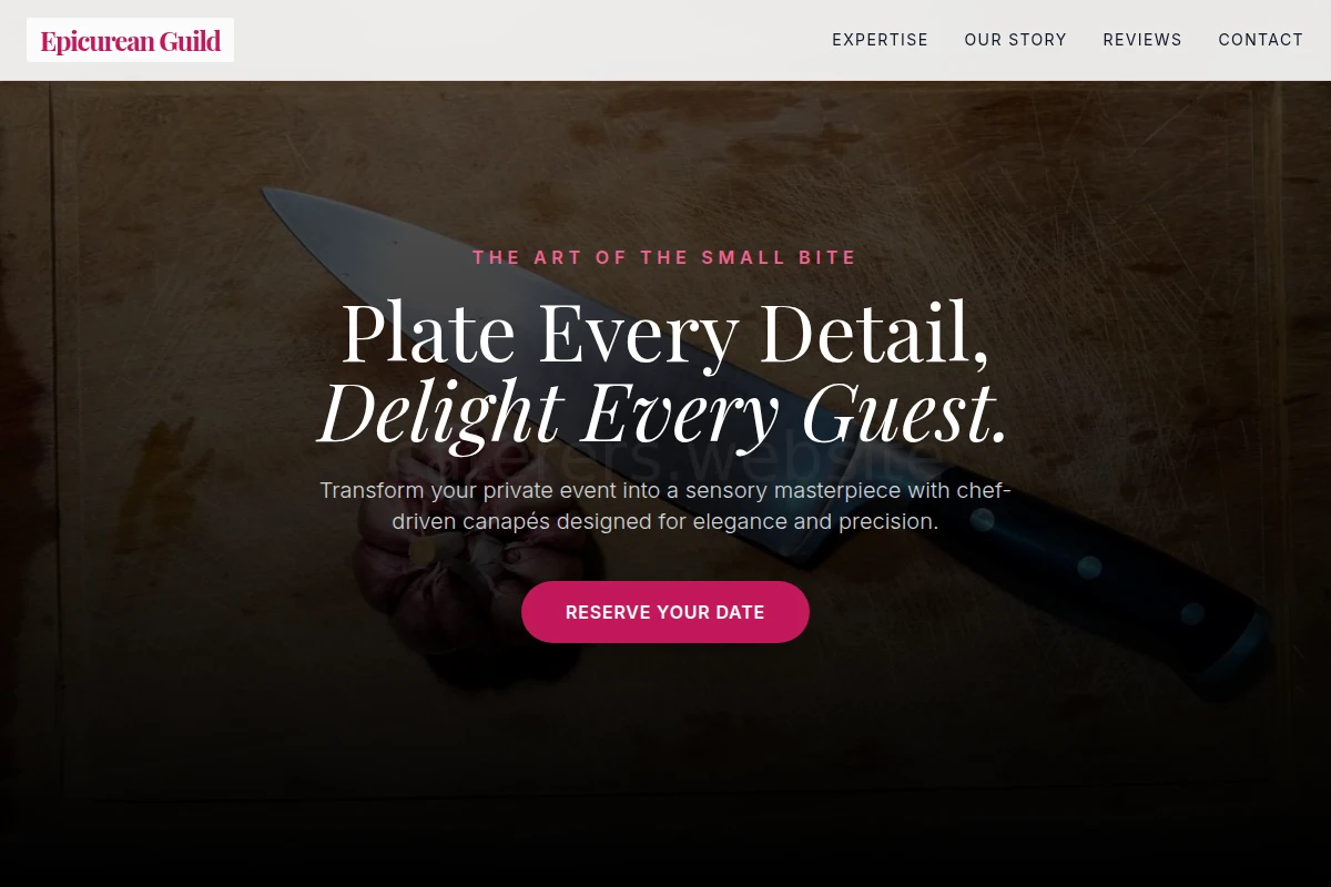 Canapés Chef Knife