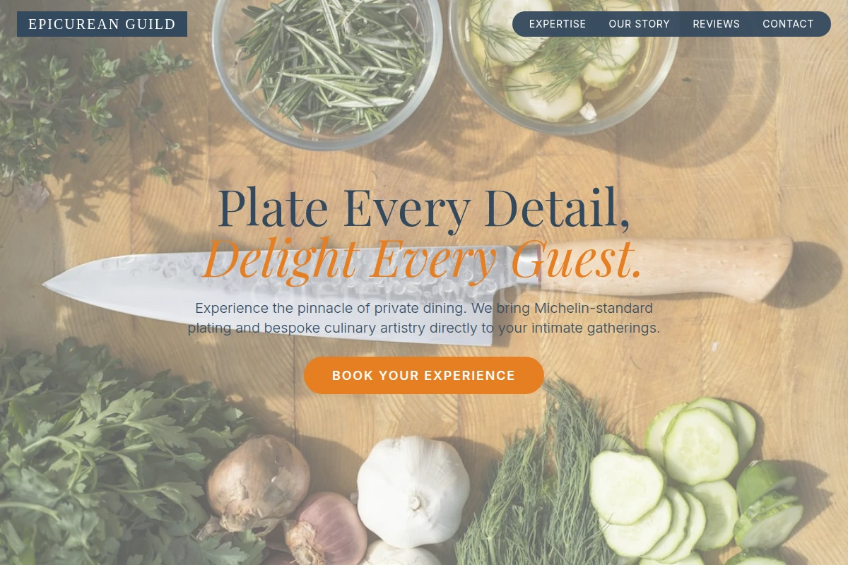 Plated-service Chef Knife
