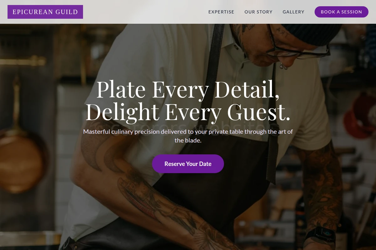 Plated-service Chef Knife