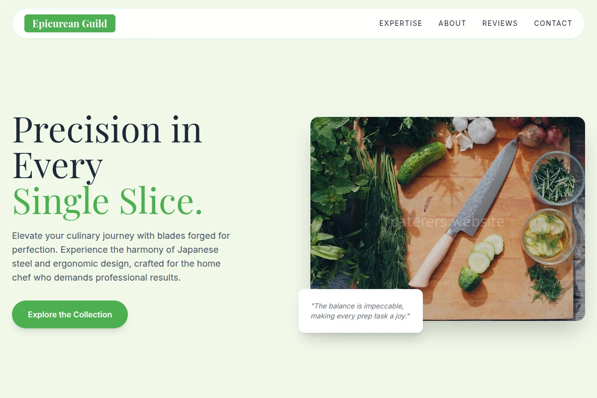 Plated-service Chef Knife