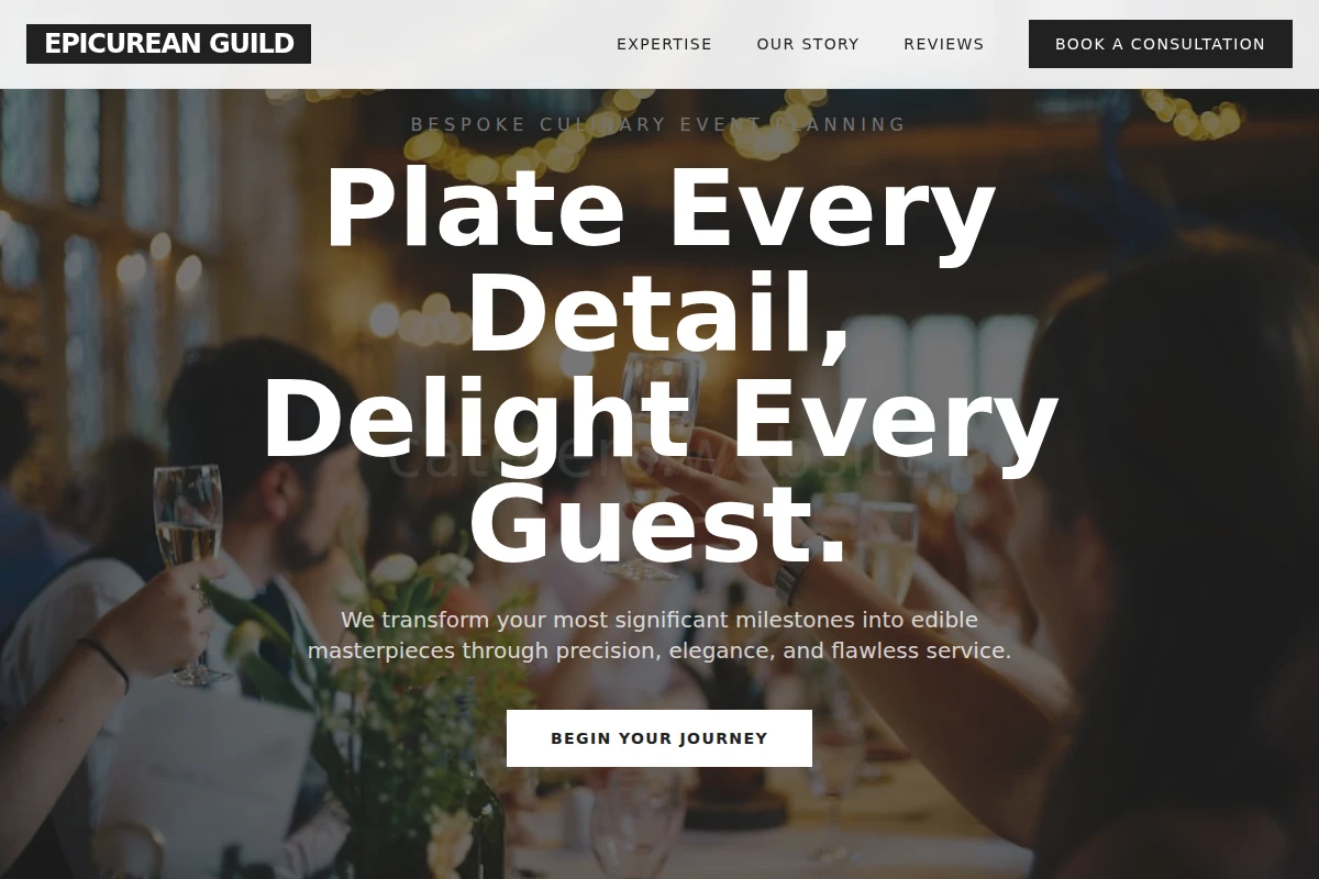 Plated-service Event Planning