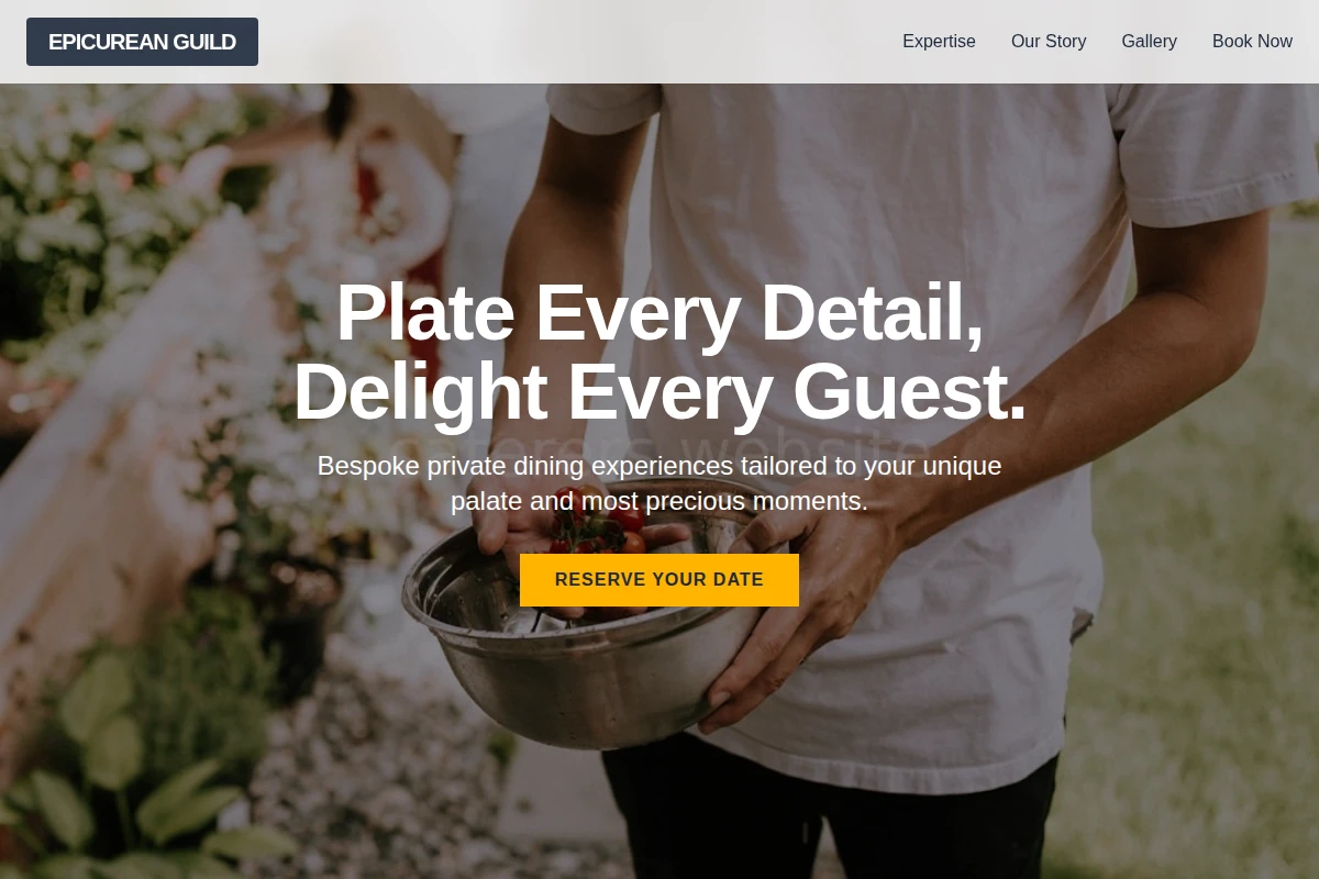 Plating Private Chef